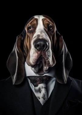 Business Basset Hound