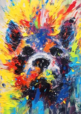 Dog Abstract Painting