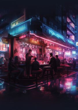 Neo Tokyo Nightlife City