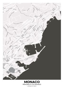 Monaco streetmap