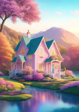 Aesthetic Pastel House