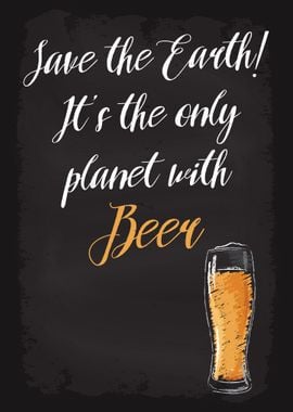 Save The Planet Earth Beer