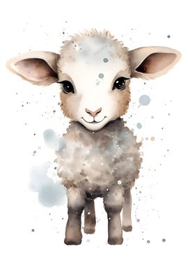 Sheep Watercolor