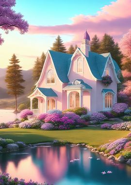 Aesthetic Pastel House