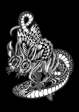 Snake Rabbit  BnW