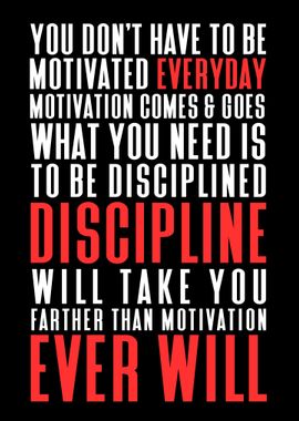 Discipline vs Motivation