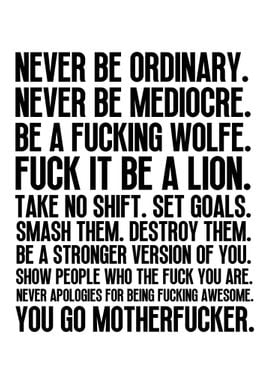 Be A Lion