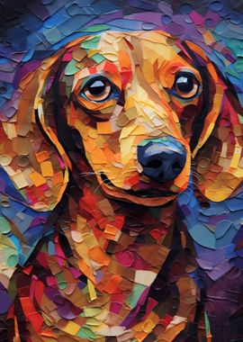 Dachshund Colorful