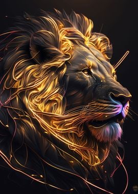 Black and Gold Lions