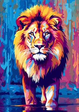 Lion King Animal Pop Art