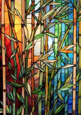 Stained Glass Bamboo 