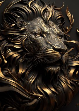 Black and Gold Lions