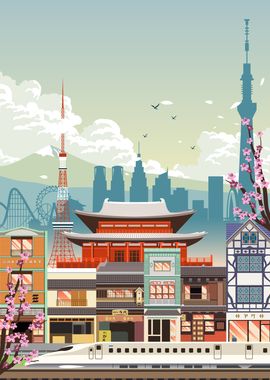 Tokyo Travel Print