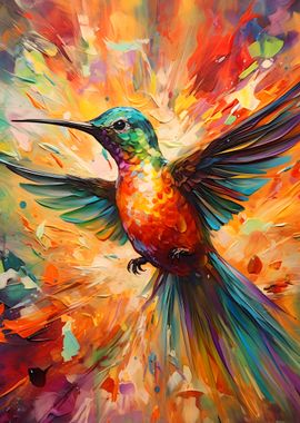 Humming Bird Painting