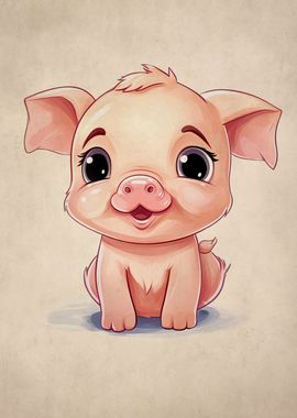 cute animals pig