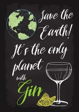 Save Earth Gin and Tonic