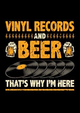 Beer Drinking Vinyl Record