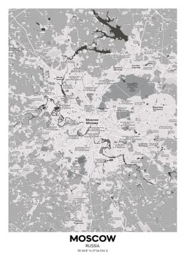 Moscow Russia streetmap