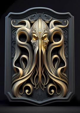 Kraken Golden Art Deco