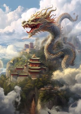 Chinese Dragon Landscape 