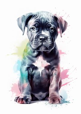 Cute Baby Cane Corso Puppy