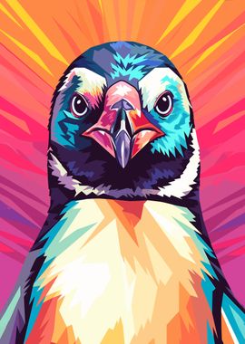 Penguin WPAP Pop Art