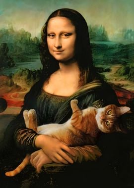 Mona Lisa and Cat