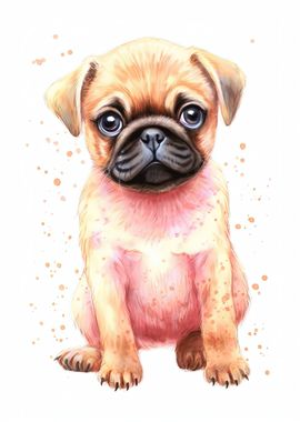 Cute Baby Pug Dog Puppy