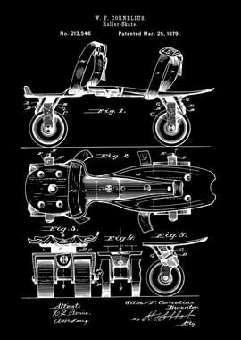 1879 Roller Skate Patent