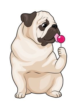 Pug Lollipop