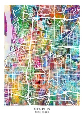 Memphis Tennessee Map