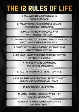 the 12 rules of lifepedro