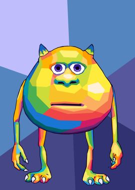 Meme Wazowski Wpap Pop Art