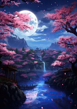 Cherry Blossom Japan Art