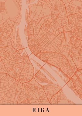 Riga Orange Map