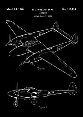 Airplane Patent Art