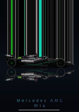 Mercedes AMG W14 F1 Car