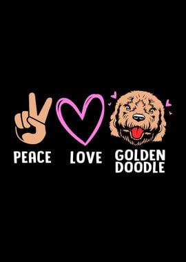 Peace Love Dog Doodle