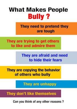 What Makes People Bully 