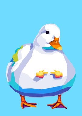 Cute Duck Pop Art