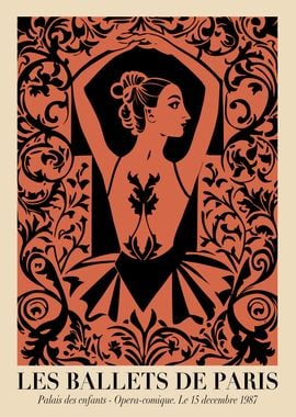 Art Nouveau Ballet Poster