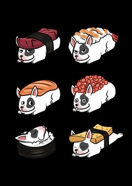 English Bull Terrier Sushi