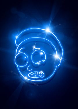 Neon Morty Blue