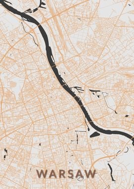 Warsaw City Map