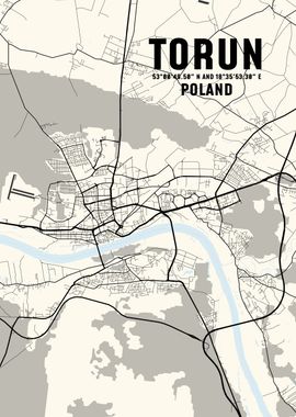 Torun City Poland Maps