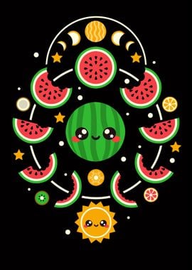 Watermelon moon phases