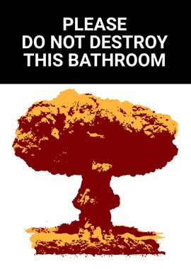 FUNNY BATHROOM ATOM BOMB