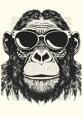 Chimpanzee Illustration