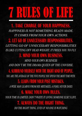 7 Rules of Life