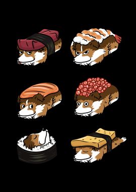 Shetland Sheepdog Sushi